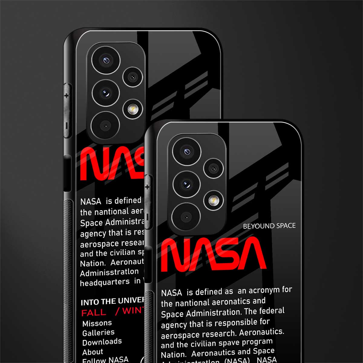 nasa project back phone cover | glass case for samsung galaxy a13 4g