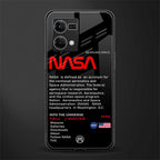 nasa project back phone cover | glass case for oppo f21 pro 4g