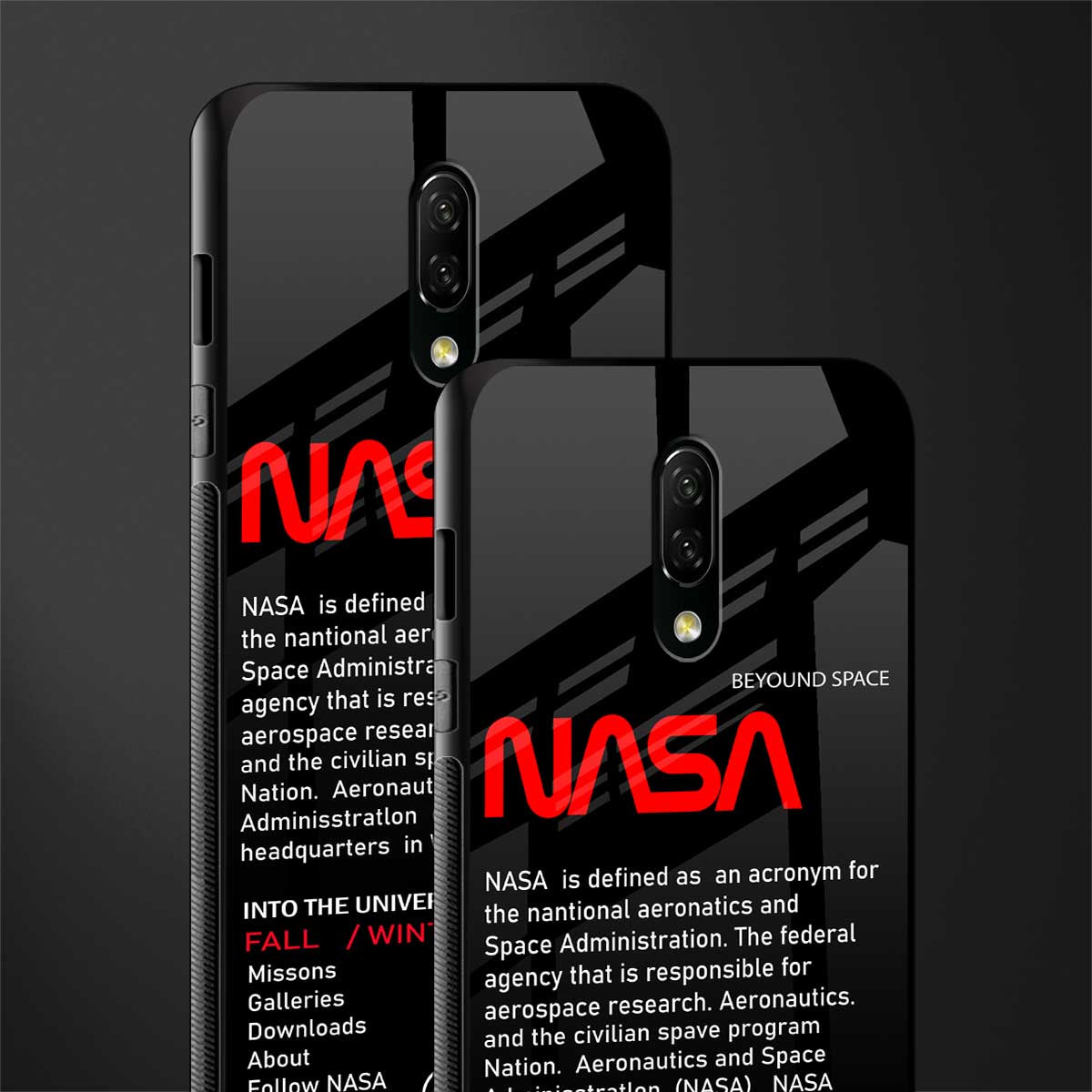 nasa project glass case for oneplus 7 image-2