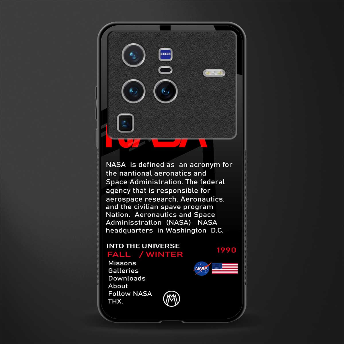 nasa project glass case for vivo x80 pro 5g image