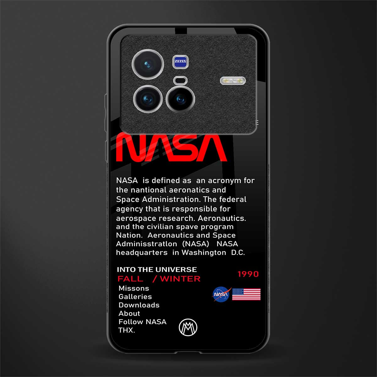 nasa project glass case for vivo x80 image