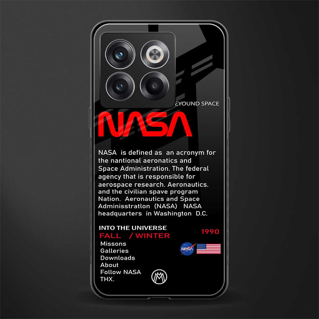 nasa project back phone cover | glass case for oneplus 10t