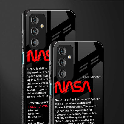 nasa project back phone cover | glass case for samsung galaxy f23 5g