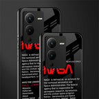 nasa project back phone cover | glass case for vivo v25 pro 5g