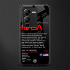 nasa project back phone cover | glass case for vivo v25 pro 5g