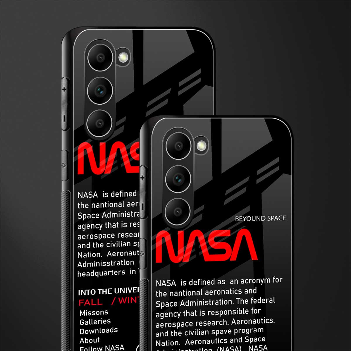 nasa project glass case for phone case | glass case for samsung galaxy s23