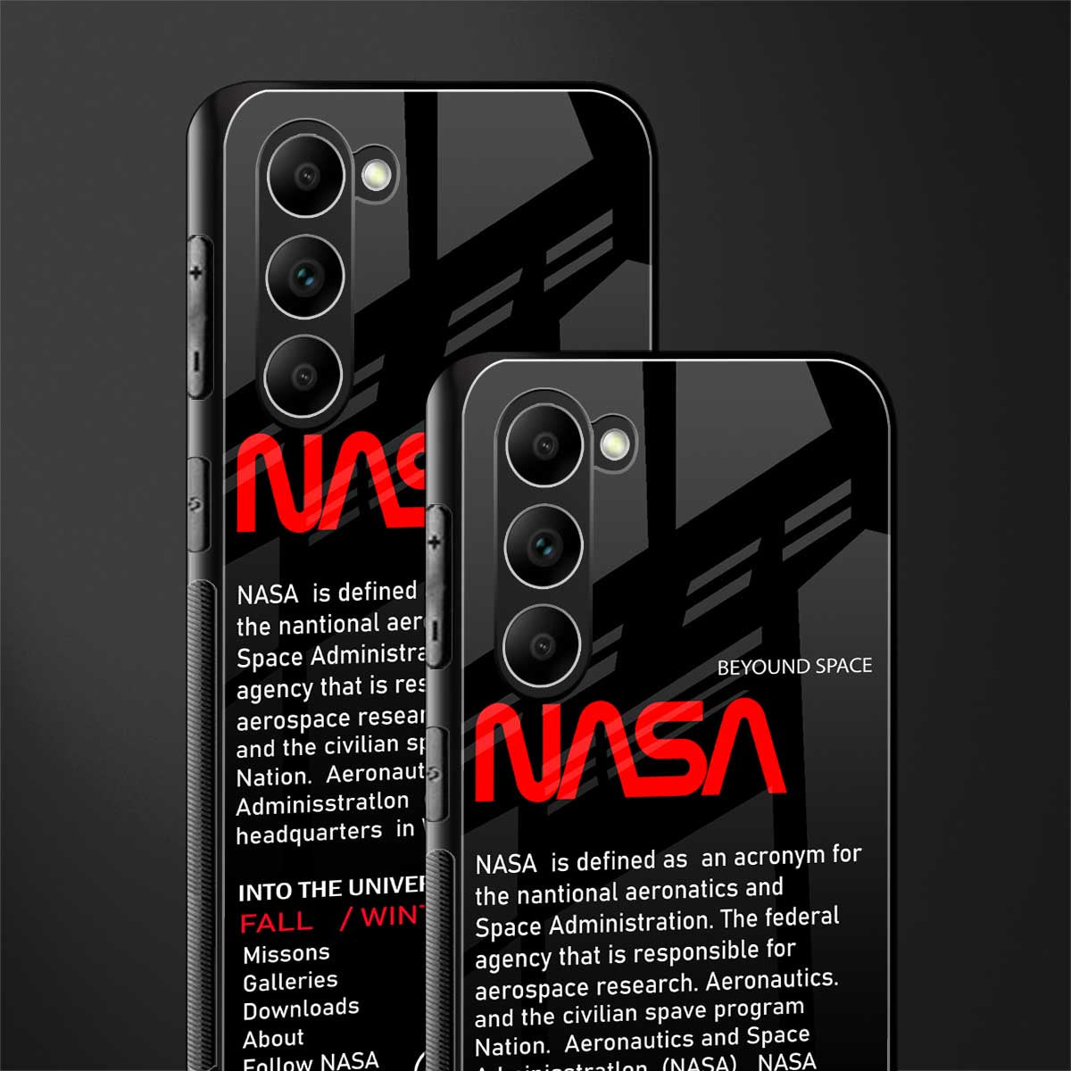 nasa project glass case for phone case | glass case for samsung galaxy s23 plus