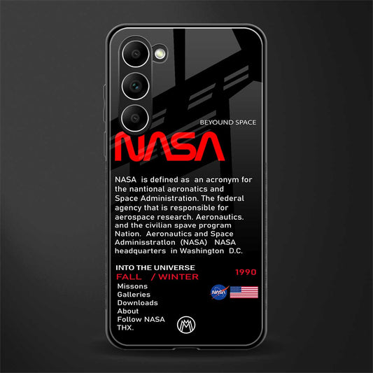 nasa project glass case for phone case | glass case for samsung galaxy s23 plus