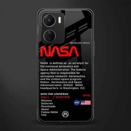 nasa project back phone cover | glass case for vivo y16