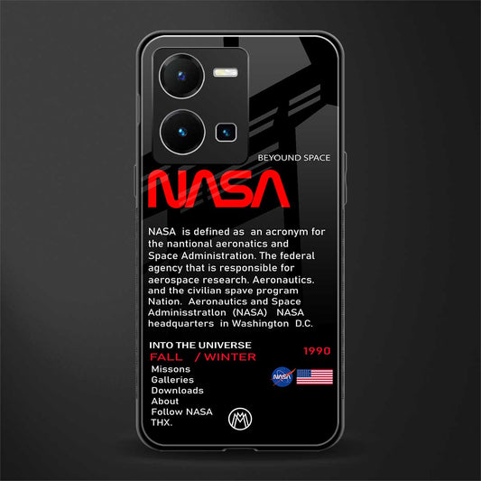 nasa project back phone cover | glass case for vivo y35 4g