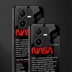 nasa project back phone cover | glass case for vivo y22