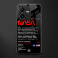 nasa project back phone cover | glass case for vivo y22