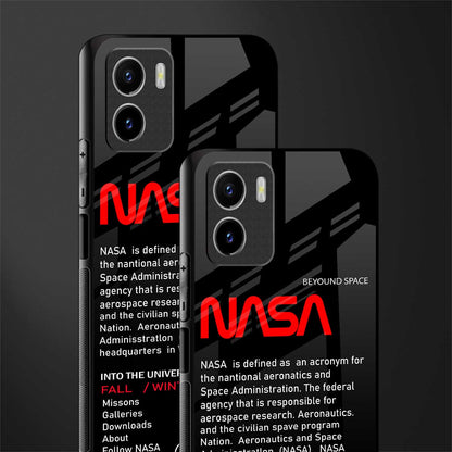 nasa project back phone cover | glass case for vivo y72