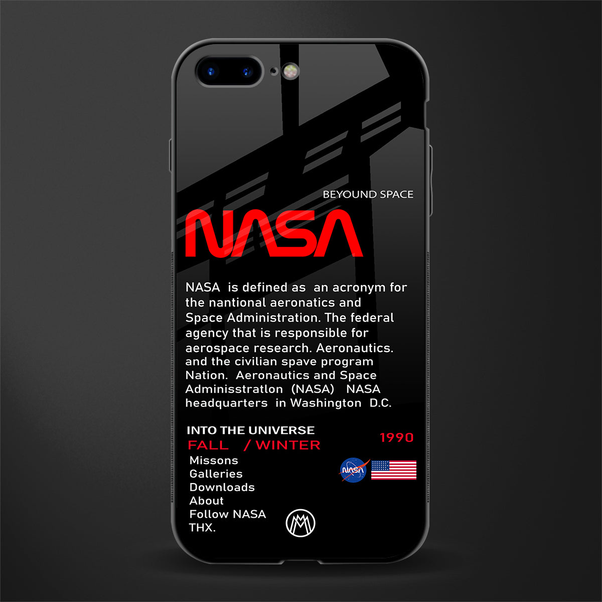 nasa project glass case for iphone 8 plus image