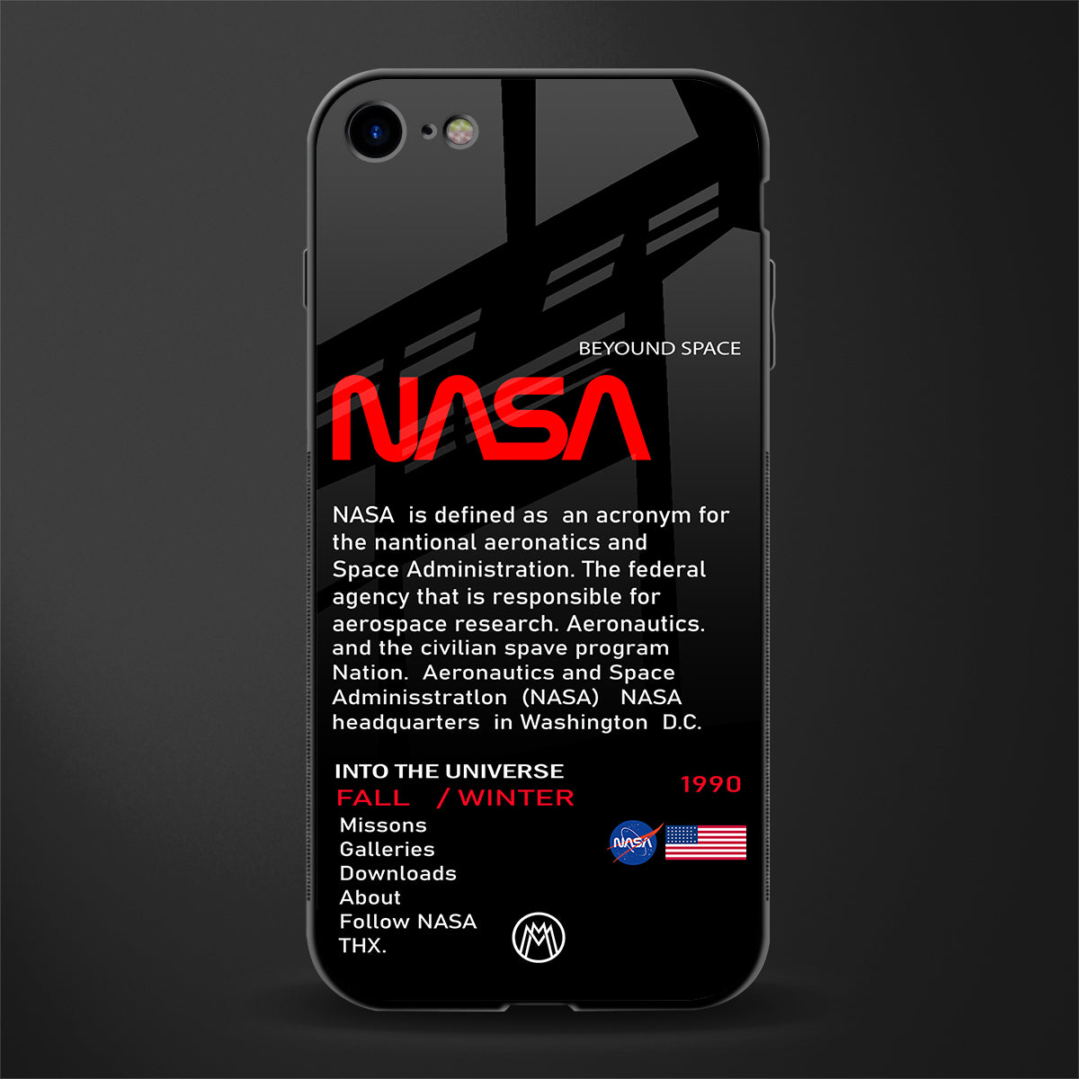 nasa project glass case for iphone 7 image