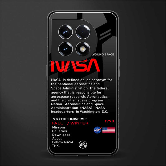 nasa project back phone cover | glass case for oneplus 11
