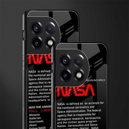 nasa project back phone cover | glass case for oneplus 11r