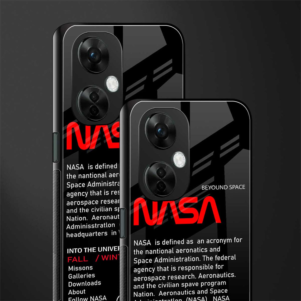 nasa project back phone cover | glass case for oneplus nord ce 3 lite