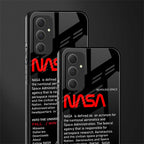 nasa project back phone cover | glass case for samsung galaxy a54 5g