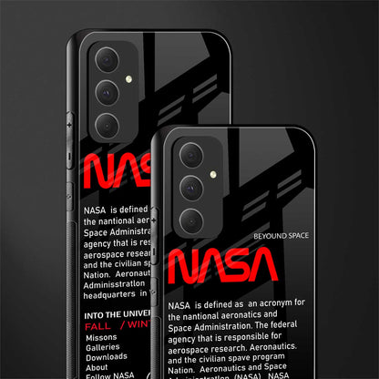 nasa project back phone cover | glass case for samsung galaxy a54 5g