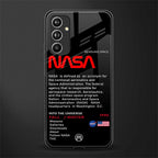 nasa project back phone cover | glass case for samsung galaxy a54 5g