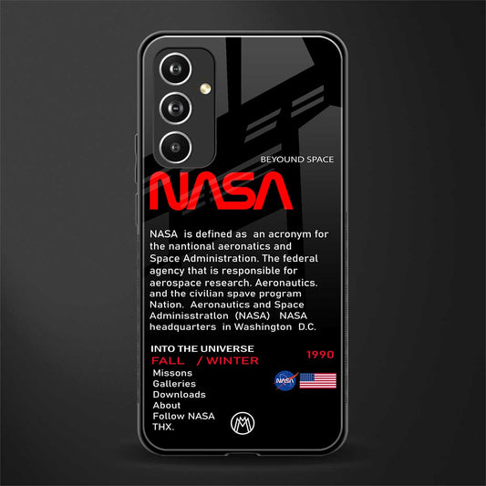 nasa project back phone cover | glass case for samsung galaxy a54 5g