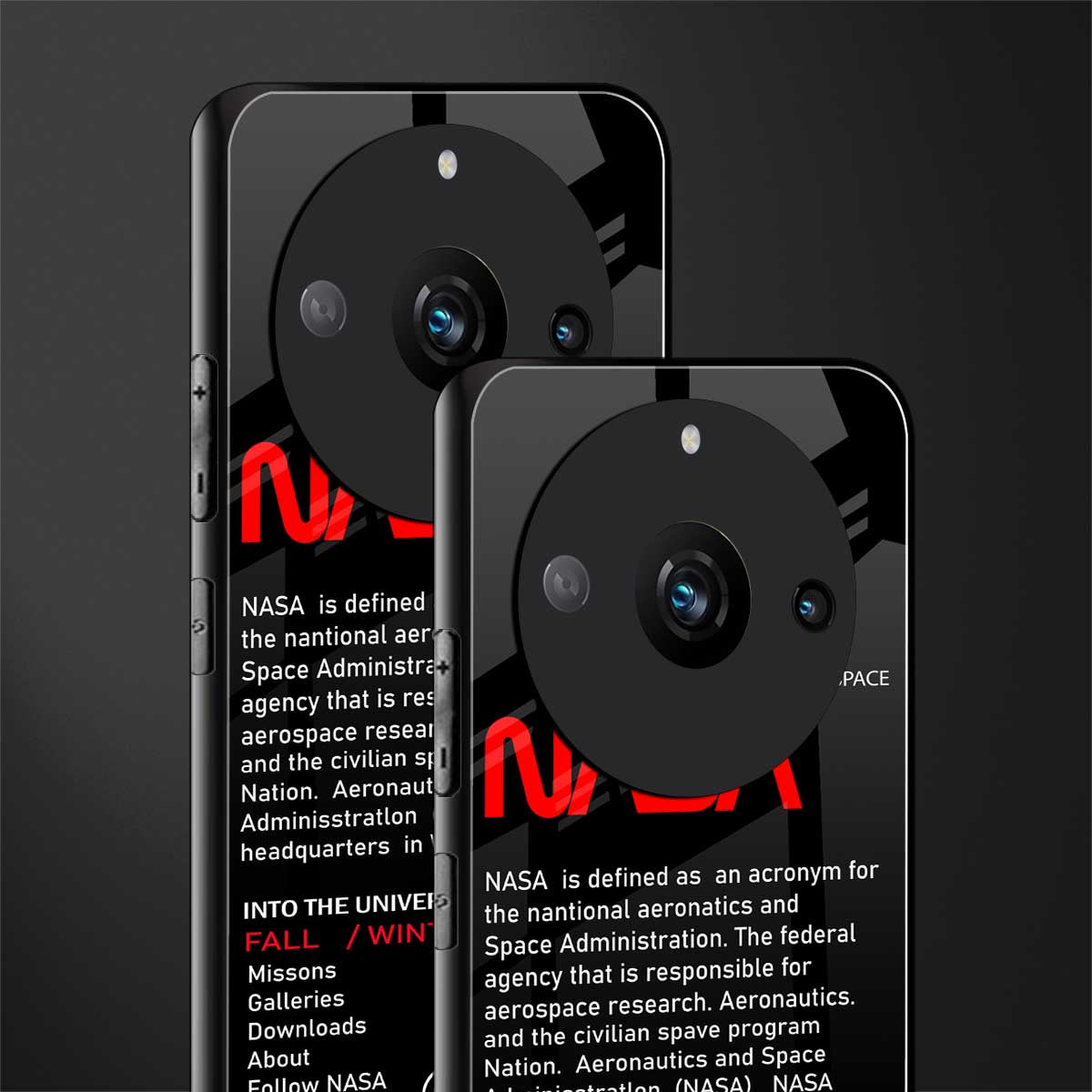nasa project back phone cover | glass case for realme 11 pro 5g