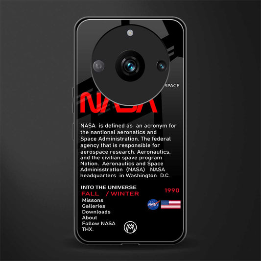 nasa project back phone cover | glass case for realme 11 pro 5g