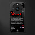nasa project back phone cover | glass case for realme 11 pro 5g