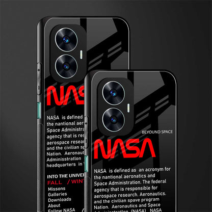 nasa project back phone cover | glass case for realme c55