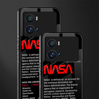nasa project back phone cover | glass case for iQOO 9 Pro