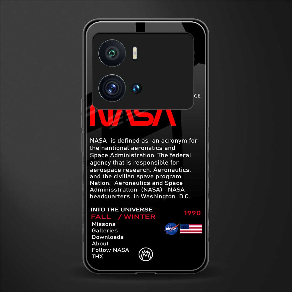 nasa project back phone cover | glass case for iQOO 9 Pro