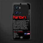 nasa project back phone cover | glass case for iQOO 9 Pro