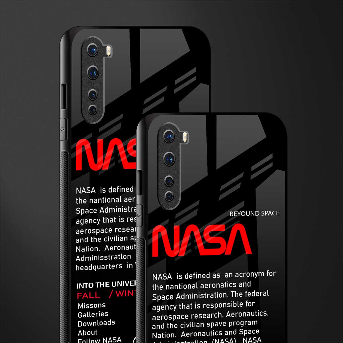 nasa project glass case for oneplus nord ac2001 image-2