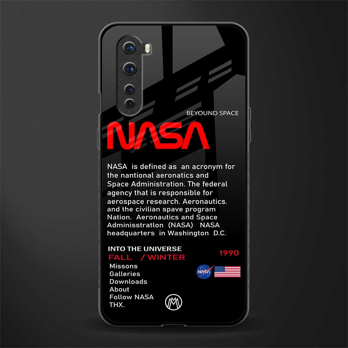 nasa project glass case for oneplus nord ac2001 image