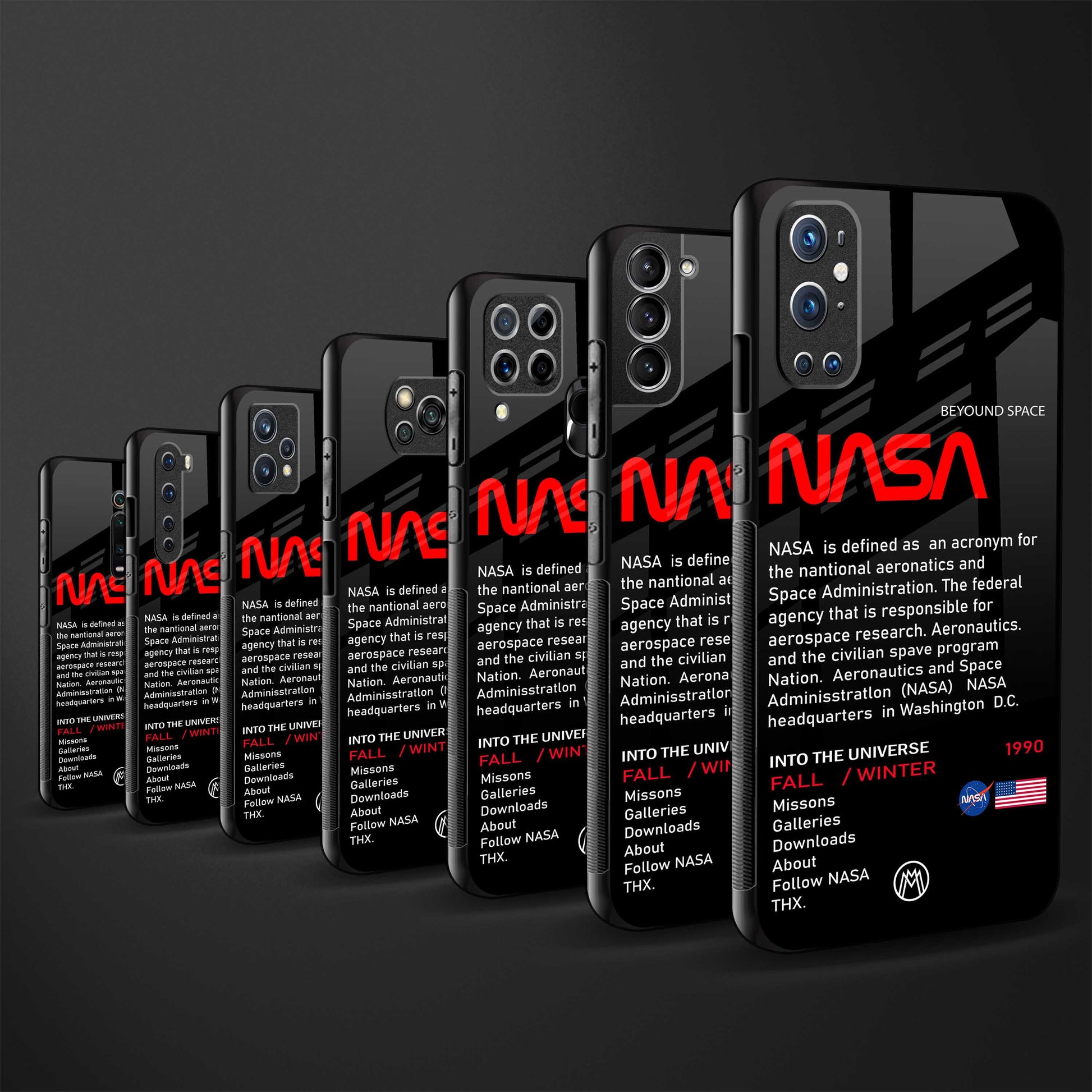 nasa project back phone cover | glass case for vivo v27 pro 5g