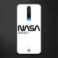 nasa white glass case for poco x2 image