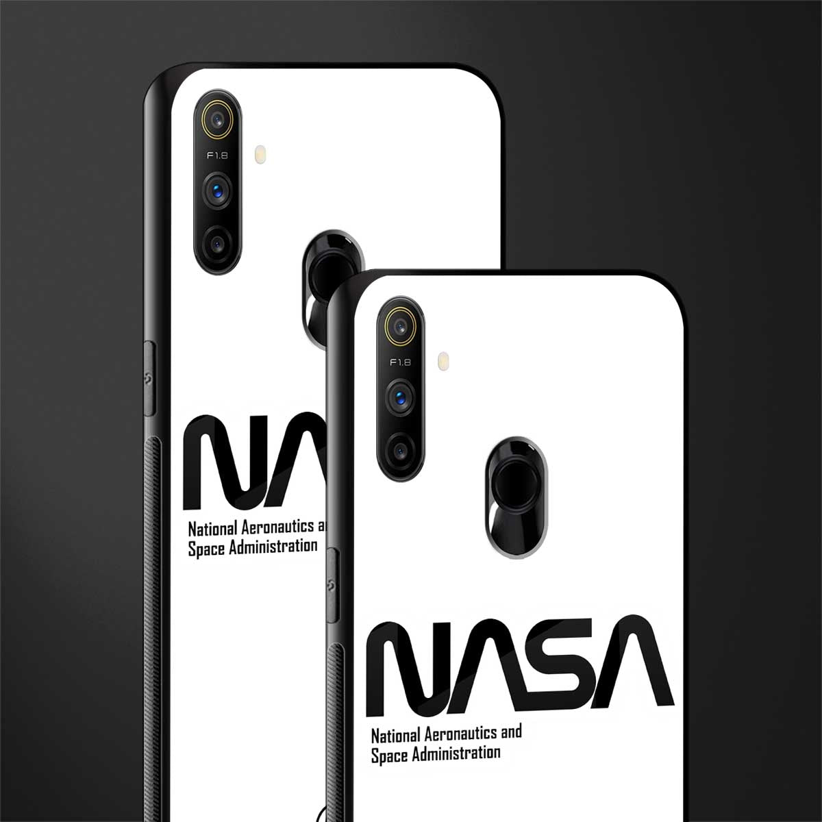 nasa white glass case for realme narzo 10a image-2