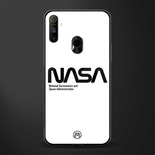 nasa white glass case for realme narzo 20a image