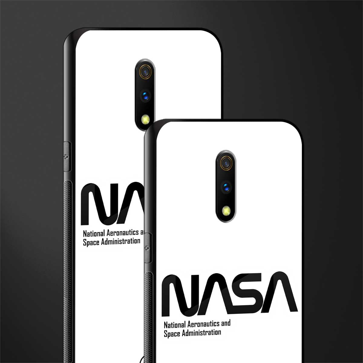 nasa white glass case for oppo k3 image-2