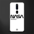 nasa white glass case for oppo f11 pro image