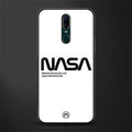 nasa white glass case for oppo f11 image