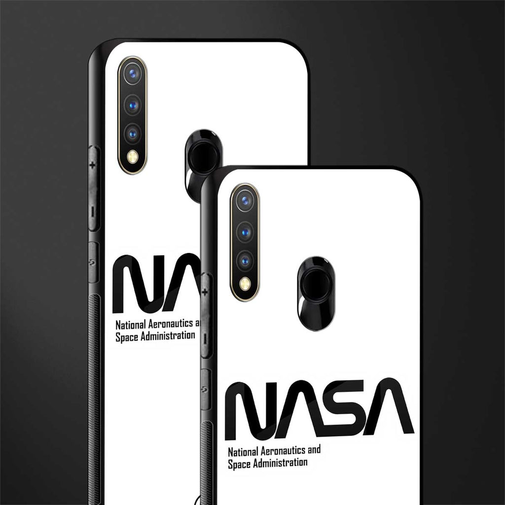 nasa white glass case for vivo u20 image-2