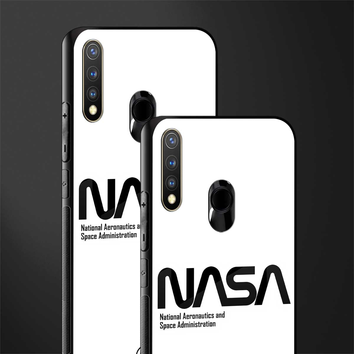 nasa white glass case for vivo y19 image-2