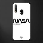 nasa white glass case for vivo u20 image
