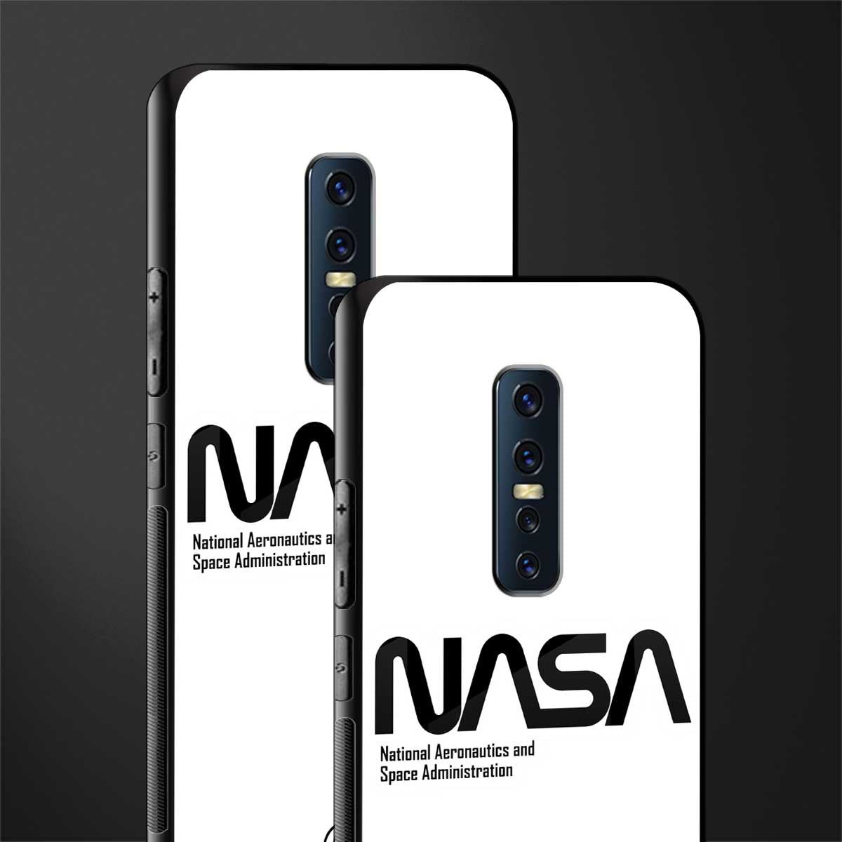 nasa white glass case for vivo v17 pro image-2