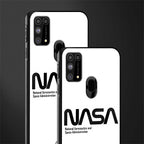 nasa white glass case for samsung galaxy m31 prime edition image-2
