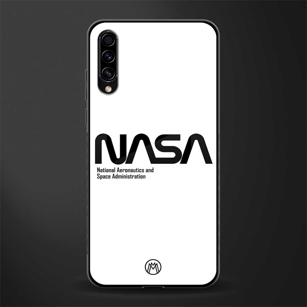 nasa white glass case for samsung galaxy a50s image