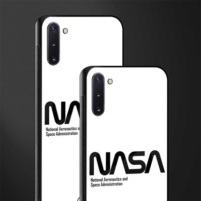 nasa white glass case for samsung galaxy note 10 image-2