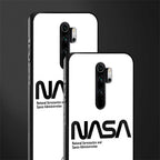 nasa white glass case for redmi note 8 pro image-2